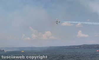 Le Frecce tricolori sul lago di Bolsena