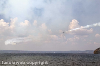 Le Frecce tricolori sul lago di Bolsena