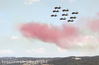 Le Frecce tricolori sul lago di Bolsena