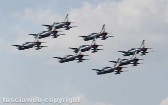 Le Frecce tricolori sul lago di Bolsena