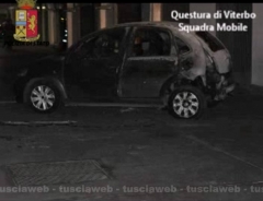 Viterbo - Le immagini del video dell\'incendio di via Garbini