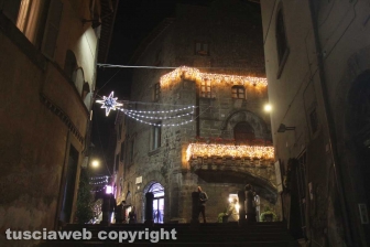 Le luci di Natale nel centro storico