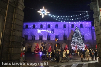 Le luci di Natale nel centro storico