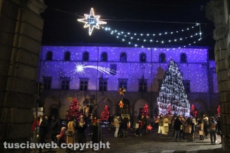 Le luci di Natale nel centro storico