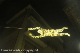 Le luci di Natale nel centro storico