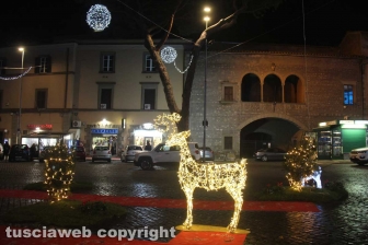Le luci di Natale nel centro storico