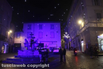Le luci di Natale nel centro storico