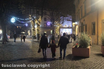 Le luci di Natale nel centro storico
