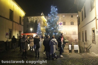 Le luci di Natale nel centro storico