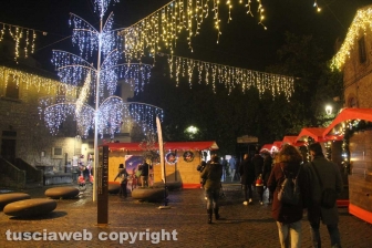 Le luci di Natale nel centro storico