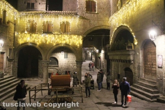 Le luci di Natale nel centro storico
