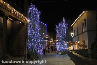 Le luci di Natale nel centro storico