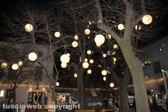 Le luci di Natale nel centro storico