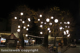 Le luci di Natale nel centro storico