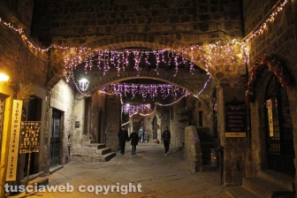 Le luci di Natale nel centro storico