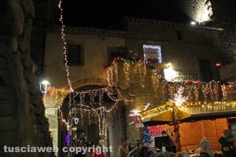 Le luci di Natale nel centro storico