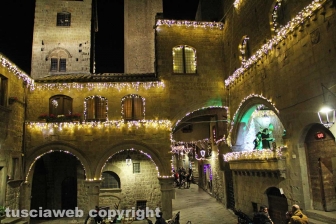 Le luci di Natale nel centro storico