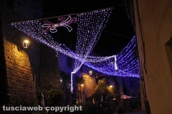 Le luci di Natale nel centro storico
