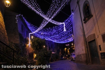 Le luci di Natale nel centro storico