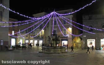Le luci di Natale nel centro storico