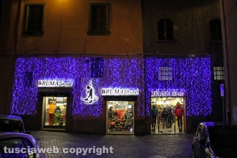 Le luci di Natale nel centro storico