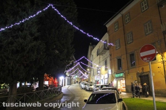 Le luci di Natale nel centro storico