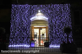 Le luci di Natale nel centro storico
