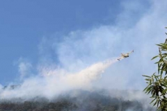 Le operazioni per domare le fiamme