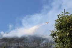 Le operazioni per domare le fiamme