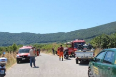 Le operazioni per domare le fiamme