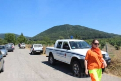 Le operazioni per domare le fiamme