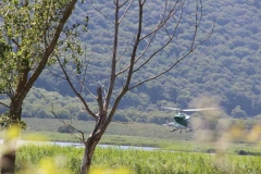 Le operazioni per domare le fiamme