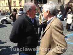 Giuseppe Fioroni parla fitto con Leonardo Michelini