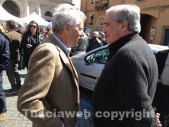 Giuseppe Fioroni parla fitto con Leonardo Michelini
