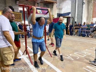Viterbo - Le prove di portata dei facchini di Santa Rosa