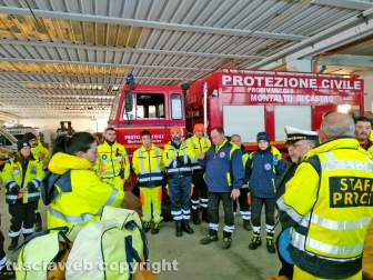 Montalto di Castro - Il campo base allestito per le ricerche di Rakip Amzov