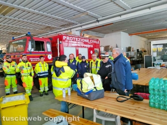 Montalto di Castro - Il campo base allestito per le ricerche di Rakip Amzov