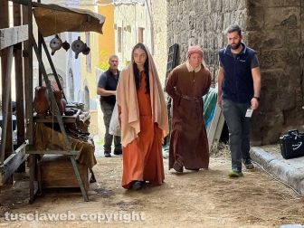 Viterbo - Le riprese di "In the Hand of Dante"