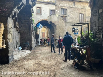 Viterbo - Le riprese di "In the Hand of Dante"