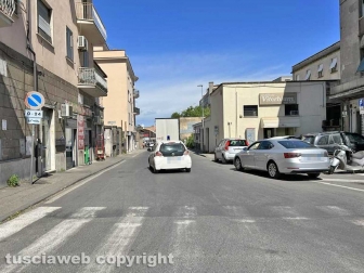 Le strade in via Garbini e via della Palazzina