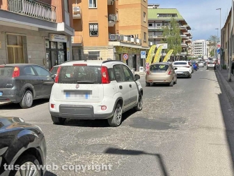 Le strade in via Garbini e via della Palazzina