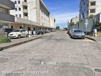 Le strade in via Garbini e via della Palazzina