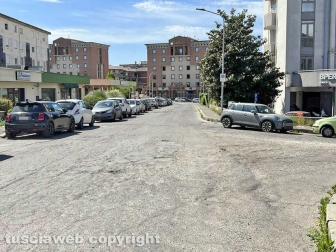 Le strade in via Garbini e via della Palazzina