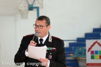 Viterbo - Assemblea liceo Ruffini - Il colonnello Giuseppe Palma