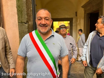 Vitorchiano - Il sindaco Grassotti all'inaugurazione di Lego City