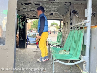 L'elicottero dell'Esercito in piazza dei caduti