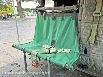 L'elicottero dell'Esercito in piazza dei caduti