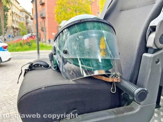 L'elicottero dell'Esercito in piazza dei caduti