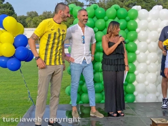 Viterbo - L'omaggio dello stadio Rocchi a Leonardo Bonucci