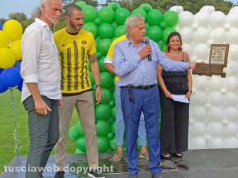 Viterbo - L'omaggio dello stadio Rocchi a Leonardo Bonucci